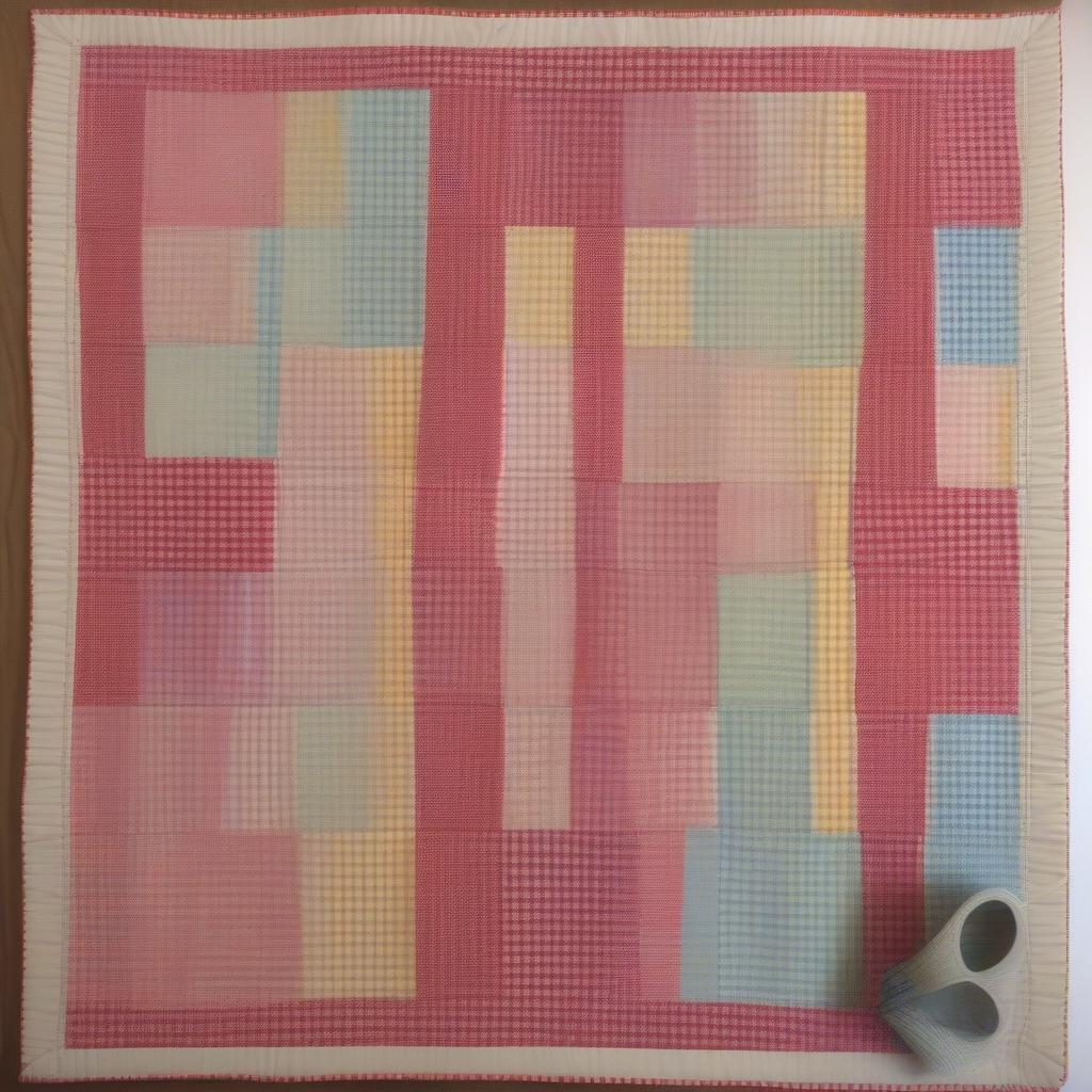 Basket Weave String Quilt Technique Illustration