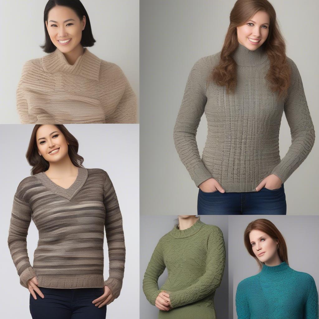 Variety of Basket Weave Sweater Patterns