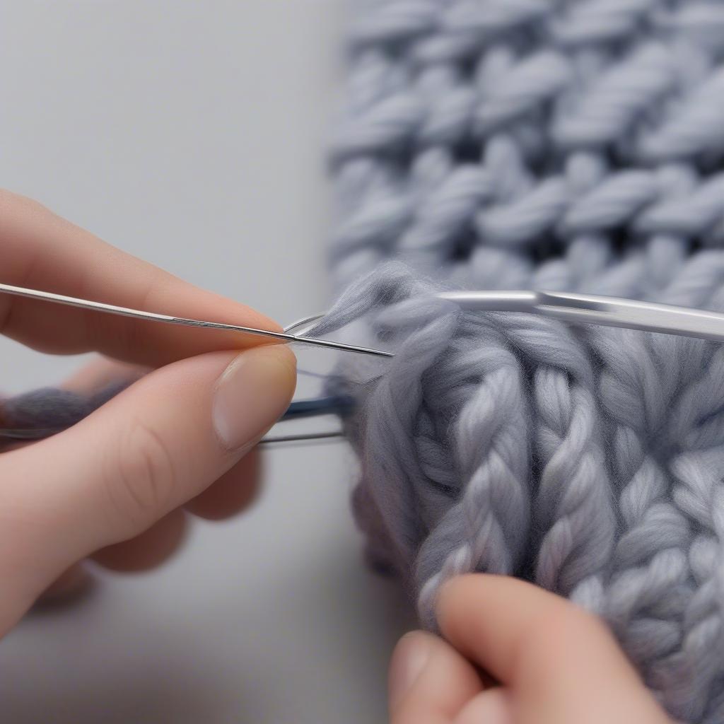 Maintaining Tension in Basket Weave Knitting