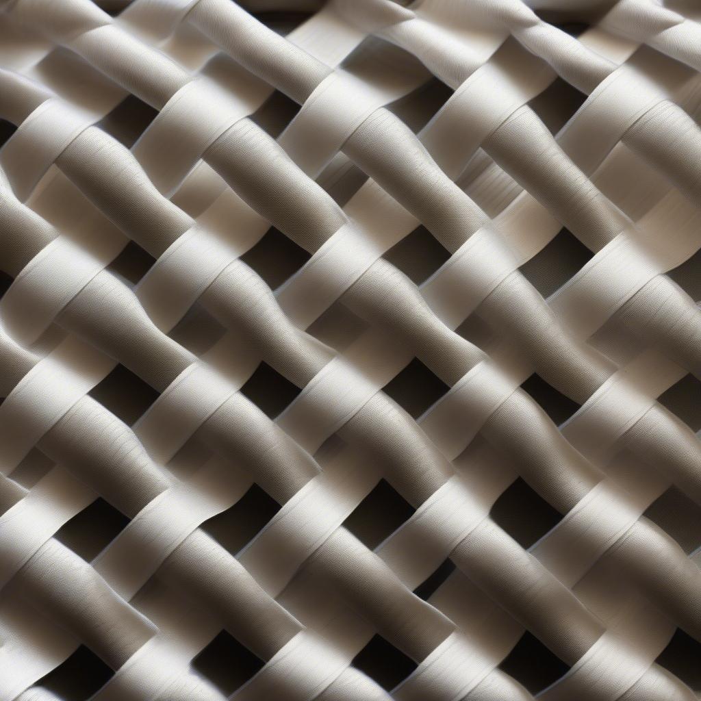 Basket Weave Textile Close-Up