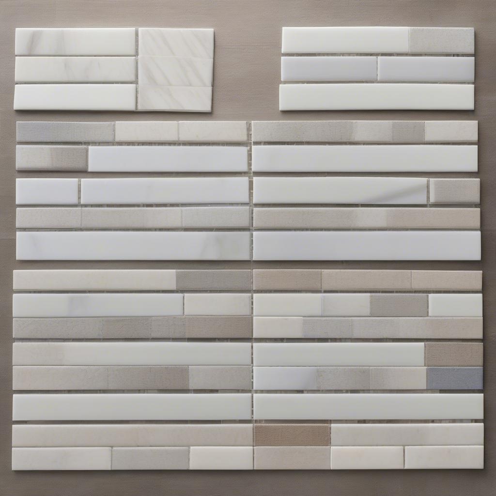 Basket Weave Tile Materials Comparison Chart