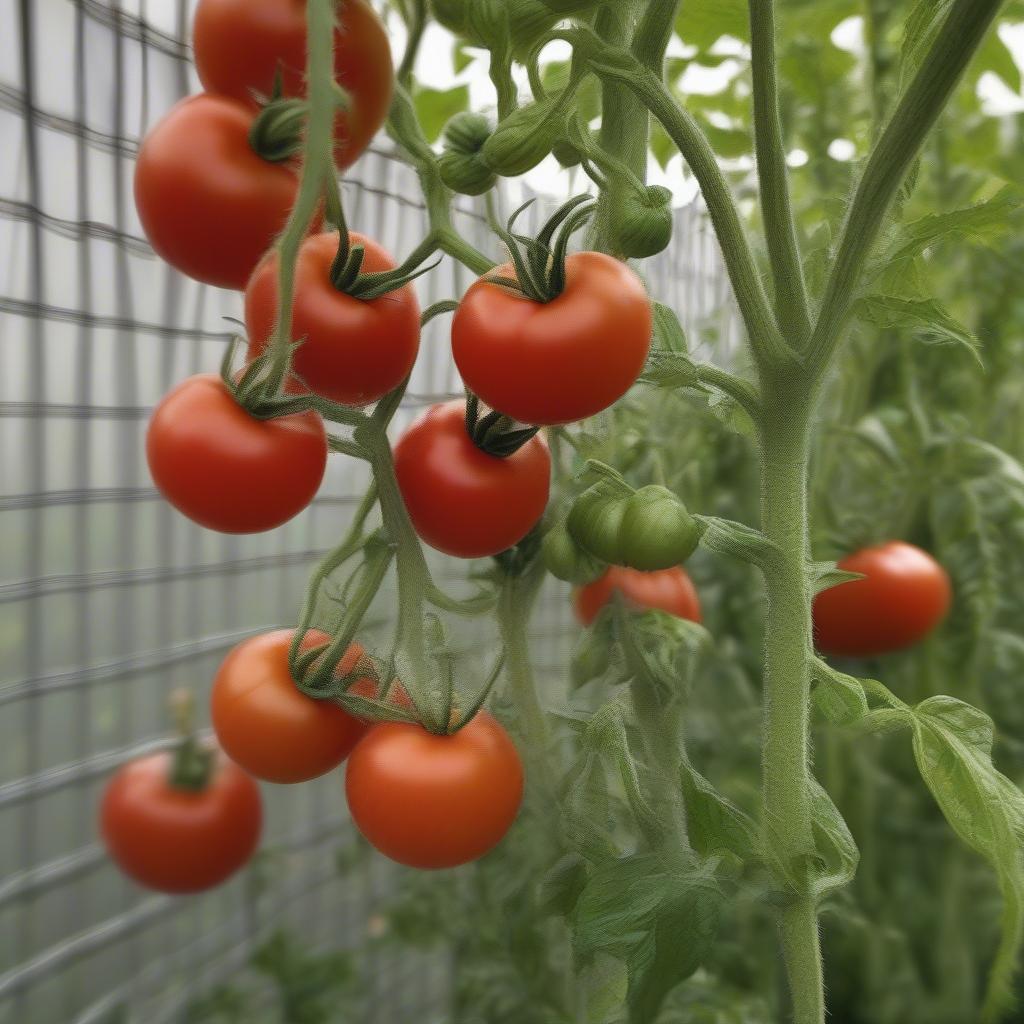 Basket Weave Tomato Support System