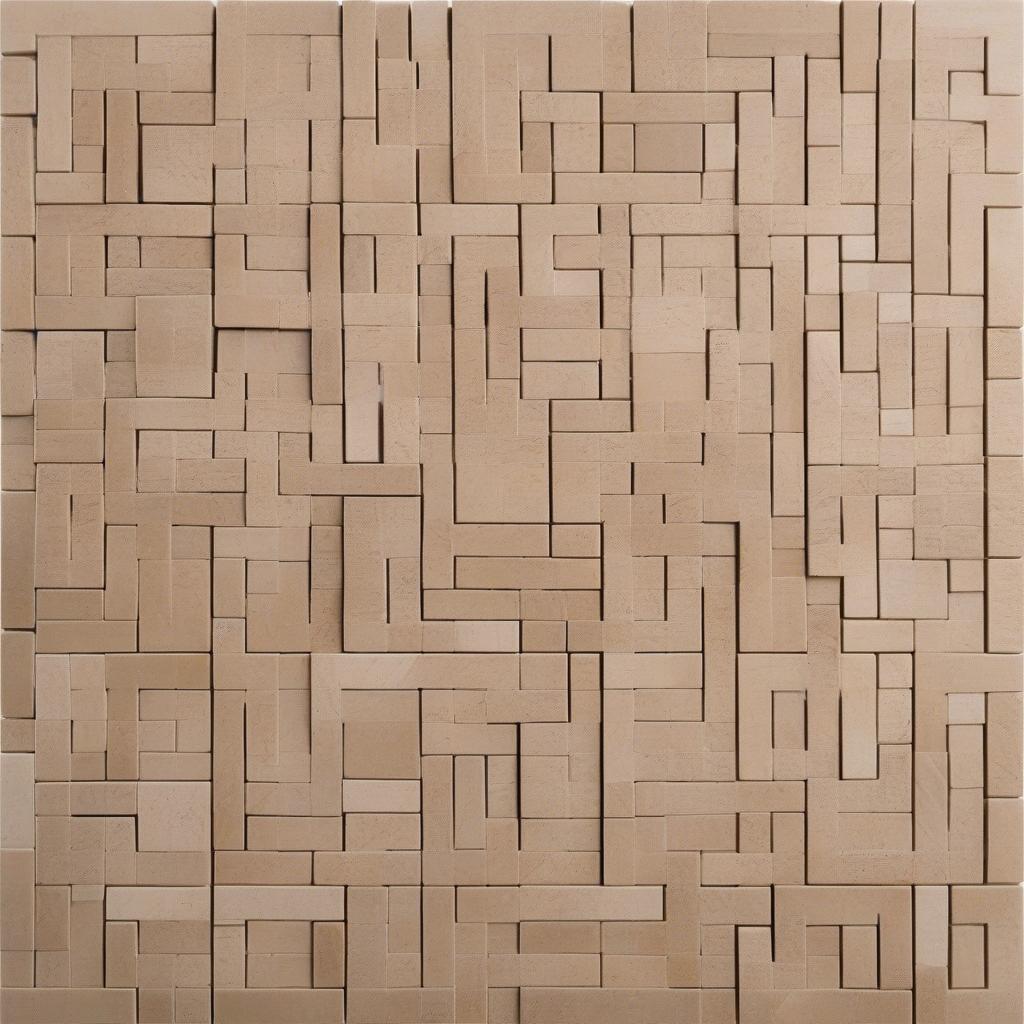 Close-up of basket weave travertine pattern