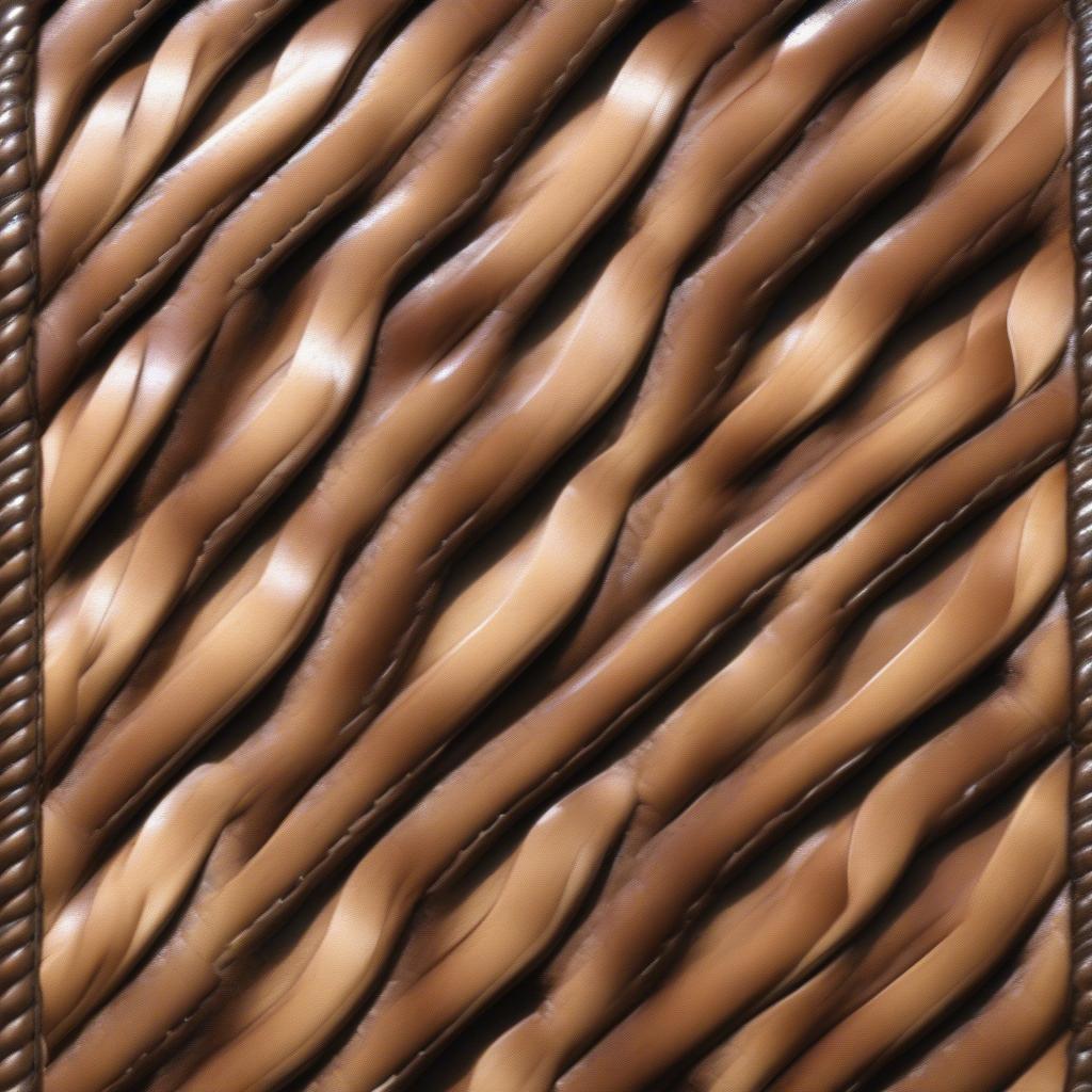 Close-up of a Basket Weave Velcro Belt