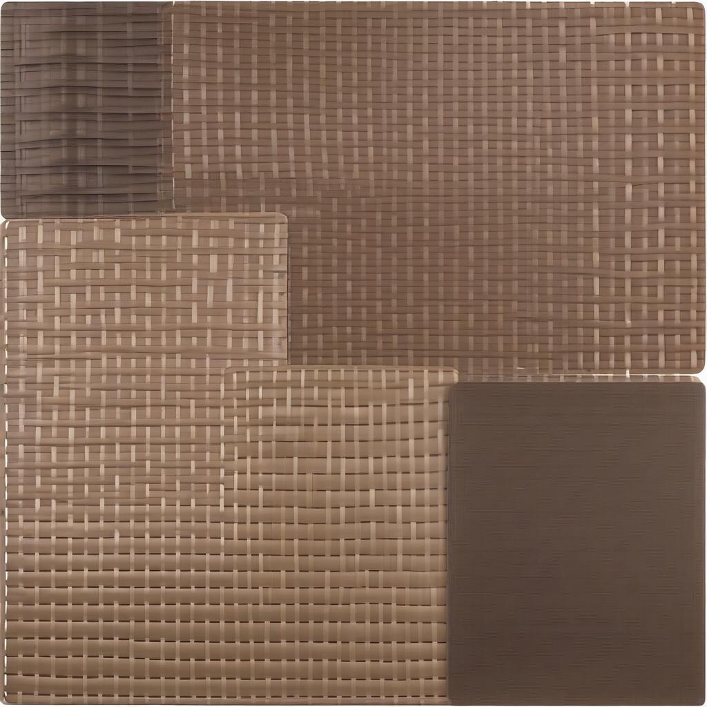 Variety of Basket Weave Vinyl Placemats