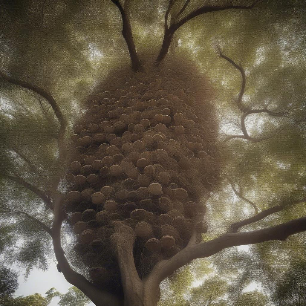 Basket Weaver Bird Colony