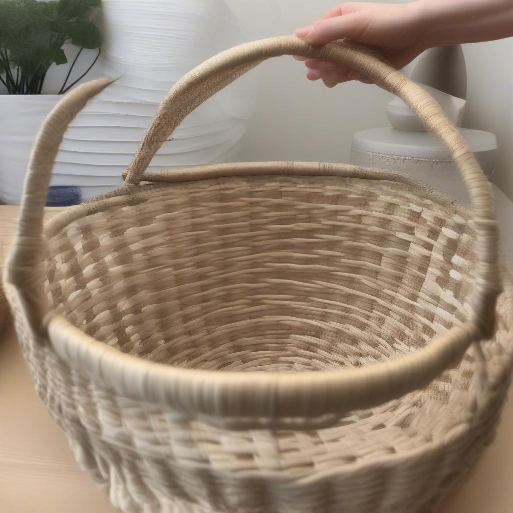 Adding Sides to a Flat Bottom Basket