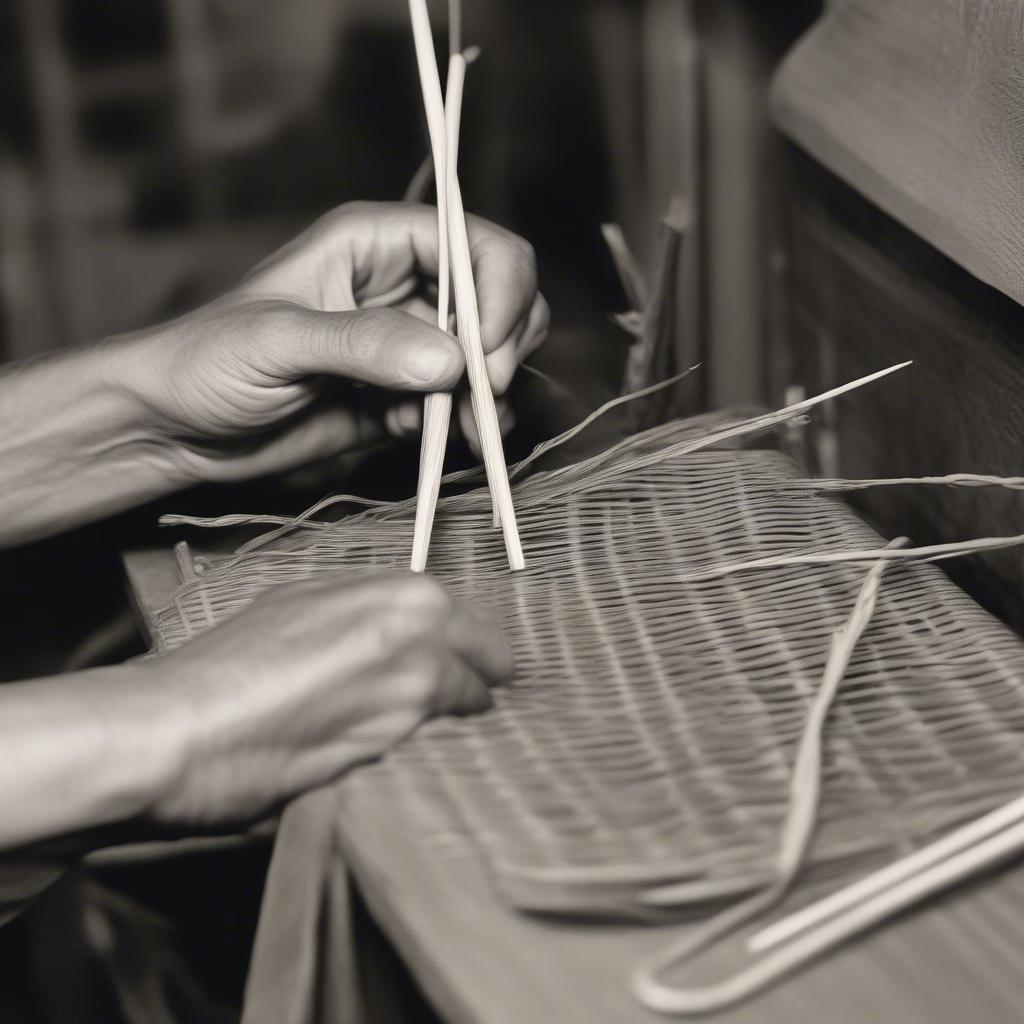 Basic Basket Weaving Techniques with Cane