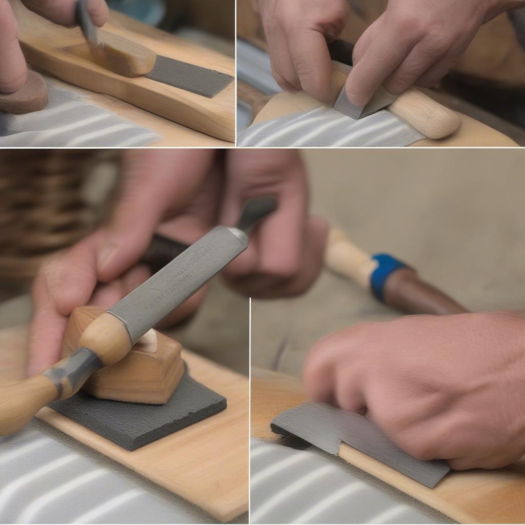 Maintaining Basket Weaving Chisels