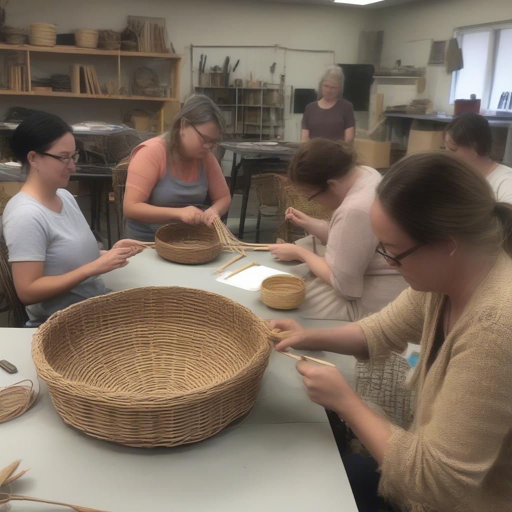 Beginner Basket Weaving Class in Charley