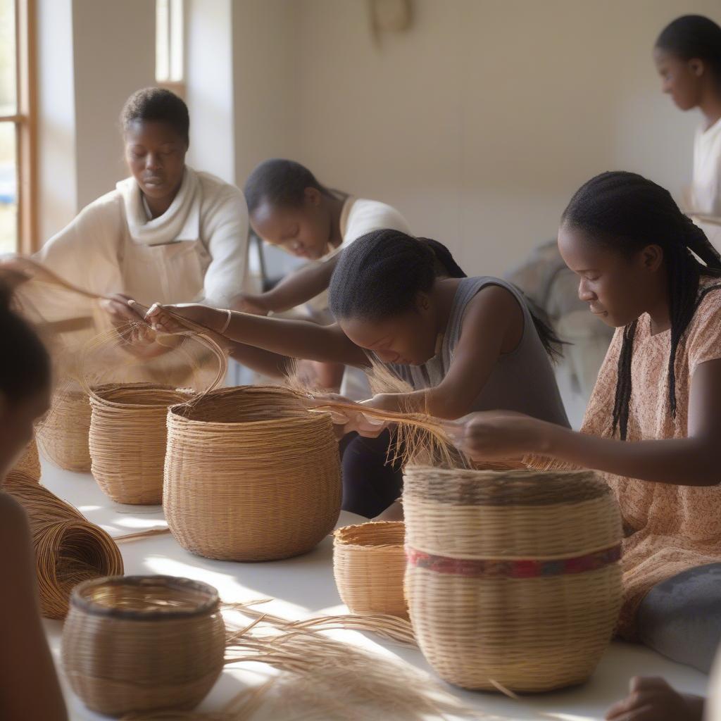 Beginner Basket Weaving Class in Los Angeles