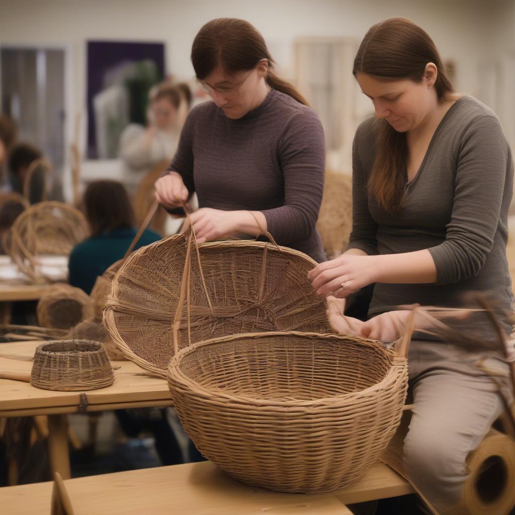 Basket Weaving Class in Portland, Maine