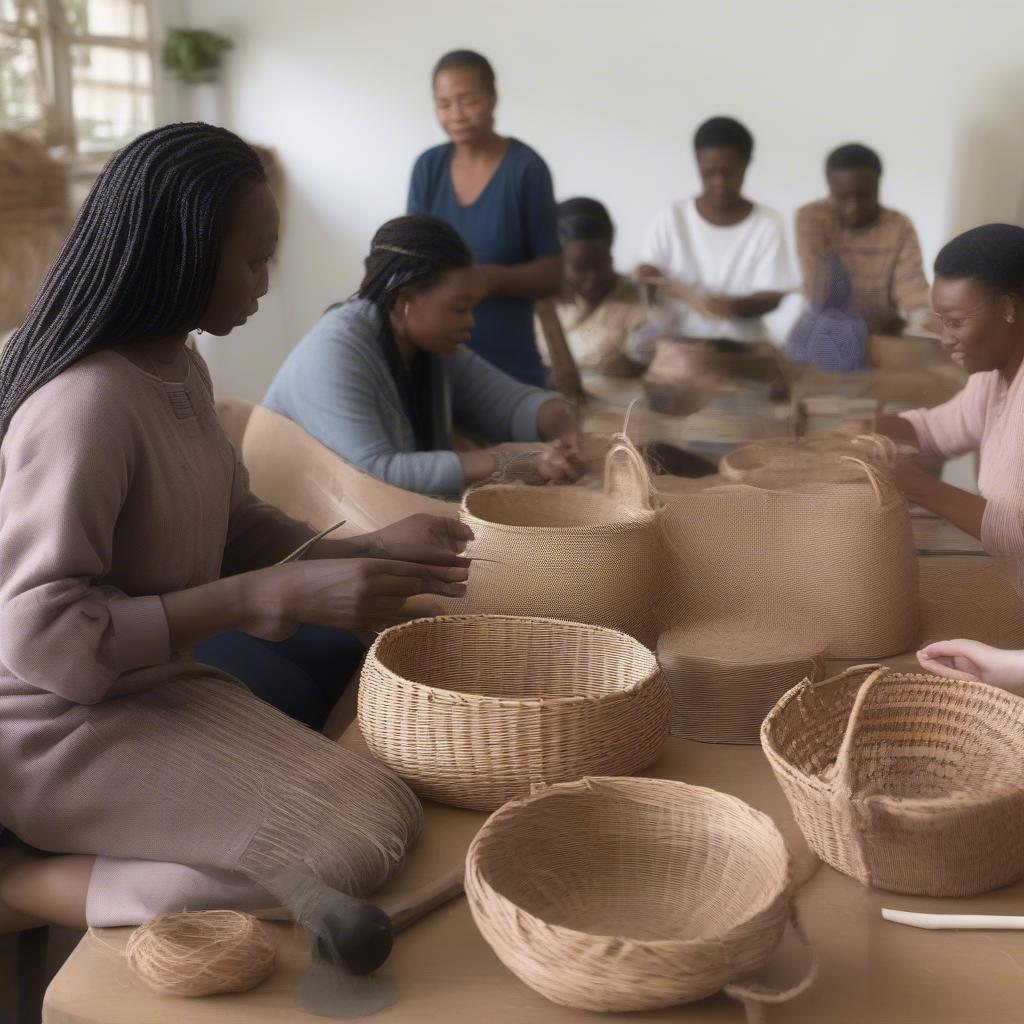 Beginner Basket Weaving Class in Singapore