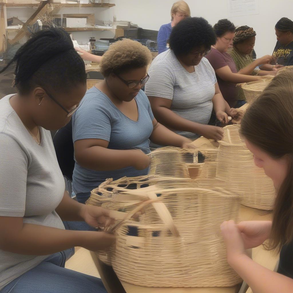 Basket Weaving Community in North Carolina