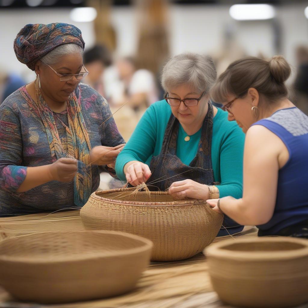 Basket Weaving Workshop at a Convention