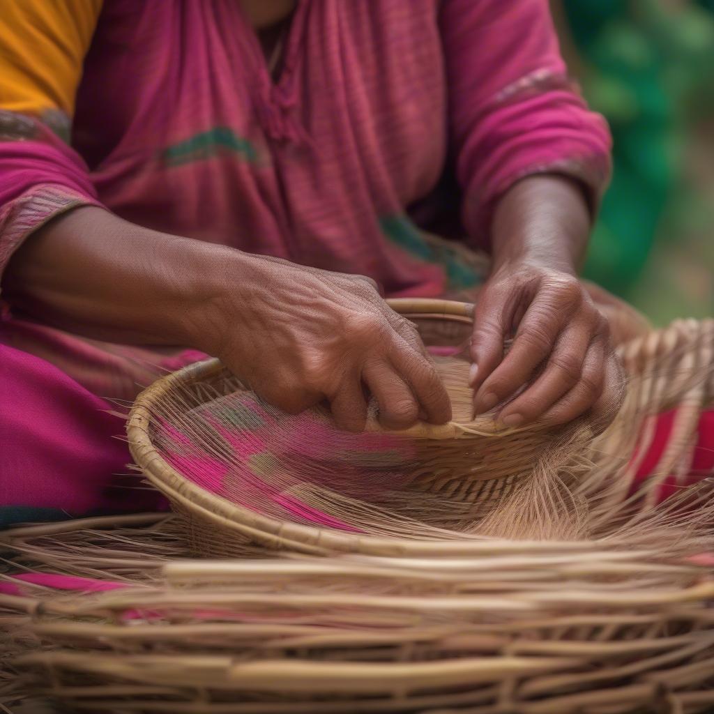 Traditional Basket Weaving in India (Hindi)