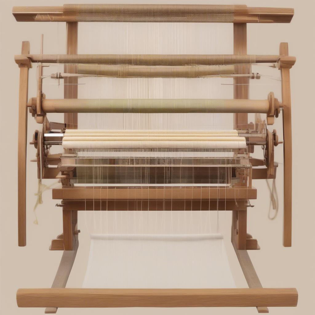 Basket Weaving Loom Setup