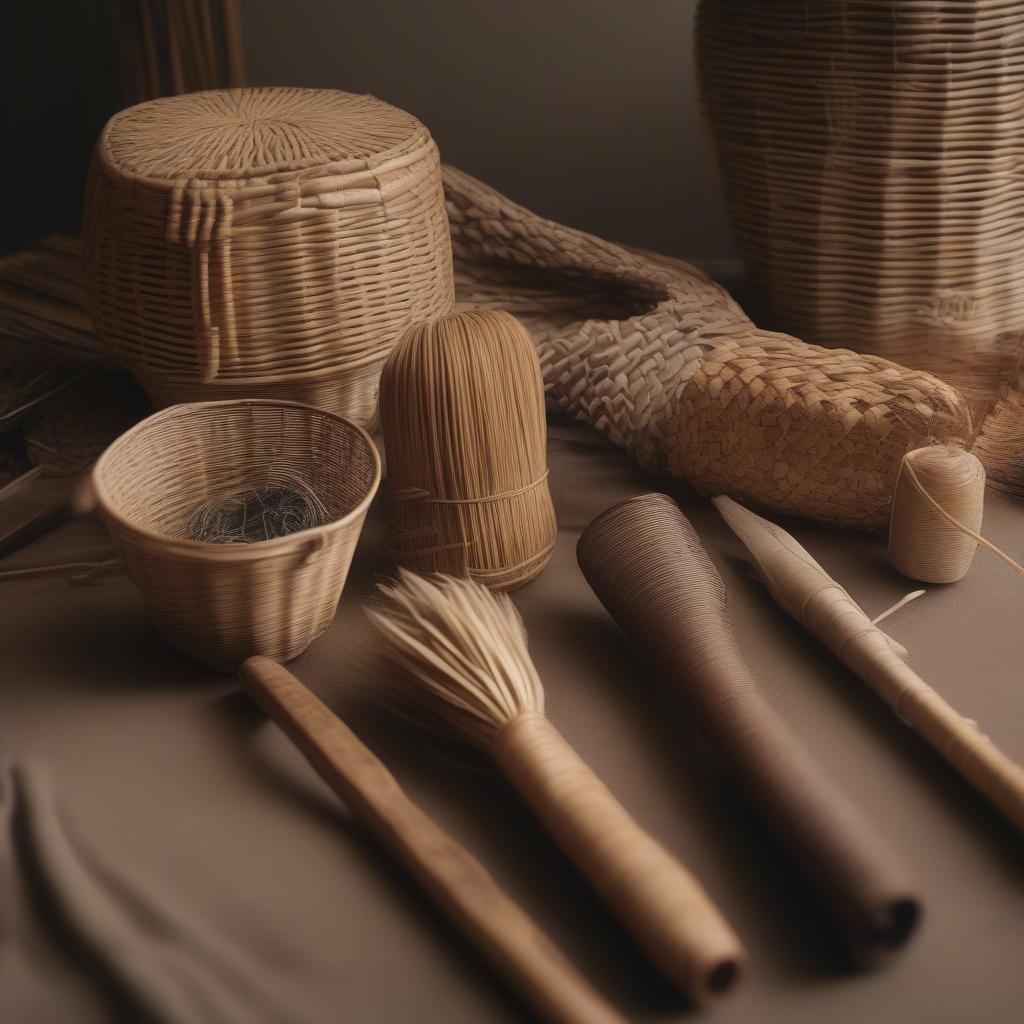 Basket Weaving Materials: Wicker, Rattan, and Reeds