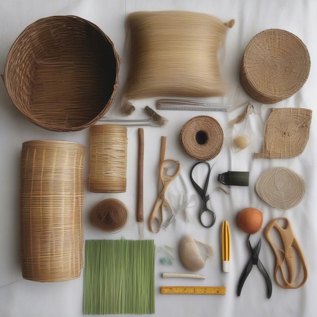 Variety of Basket Weaving Materials