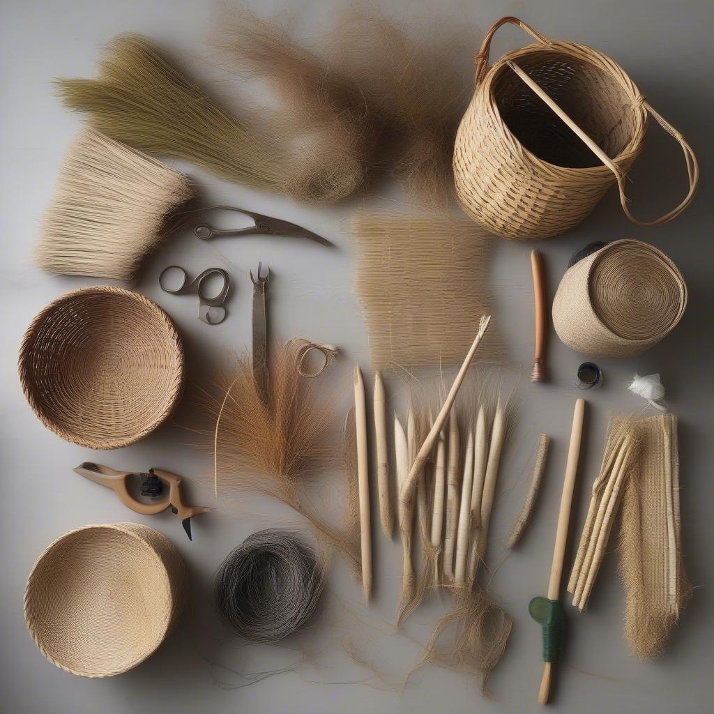 Various Materials for Jackets Basket Weaving