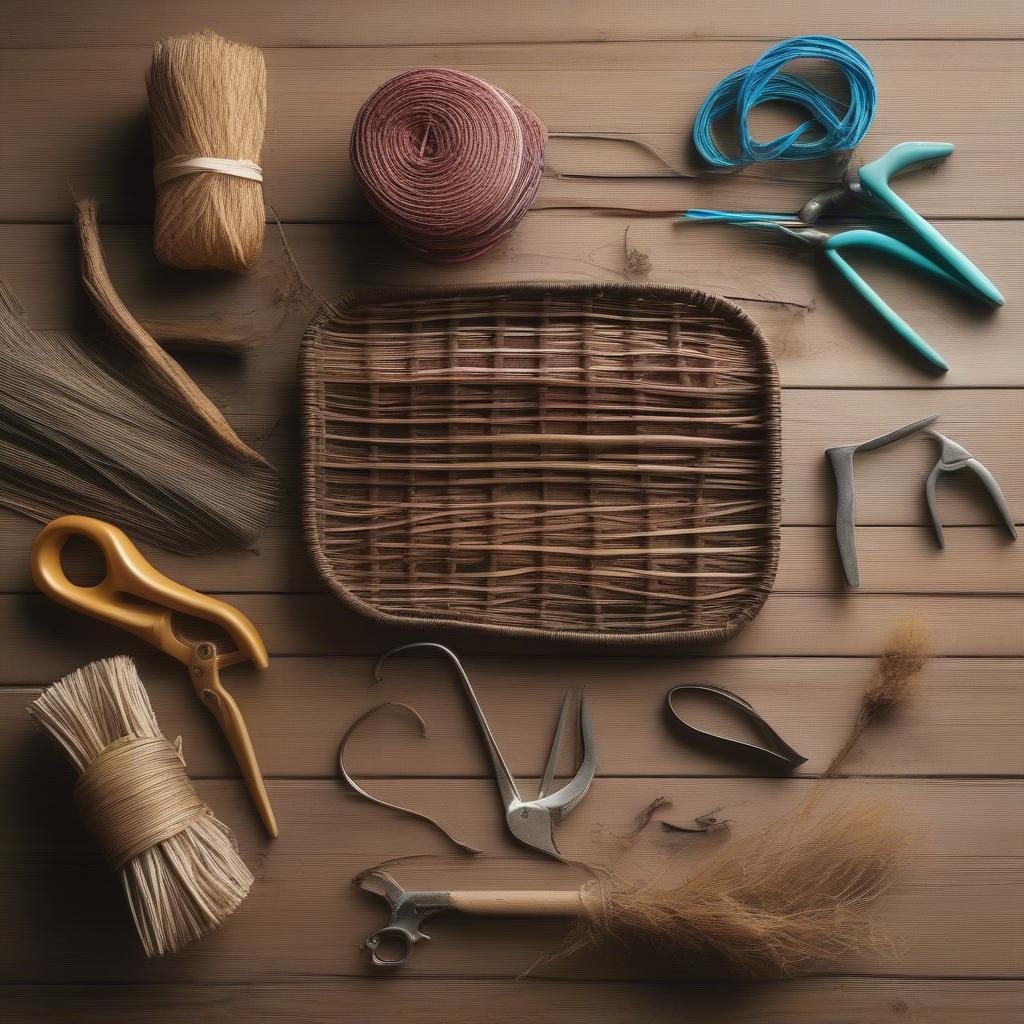 Basket Weaving Materials - Raffia and Willow