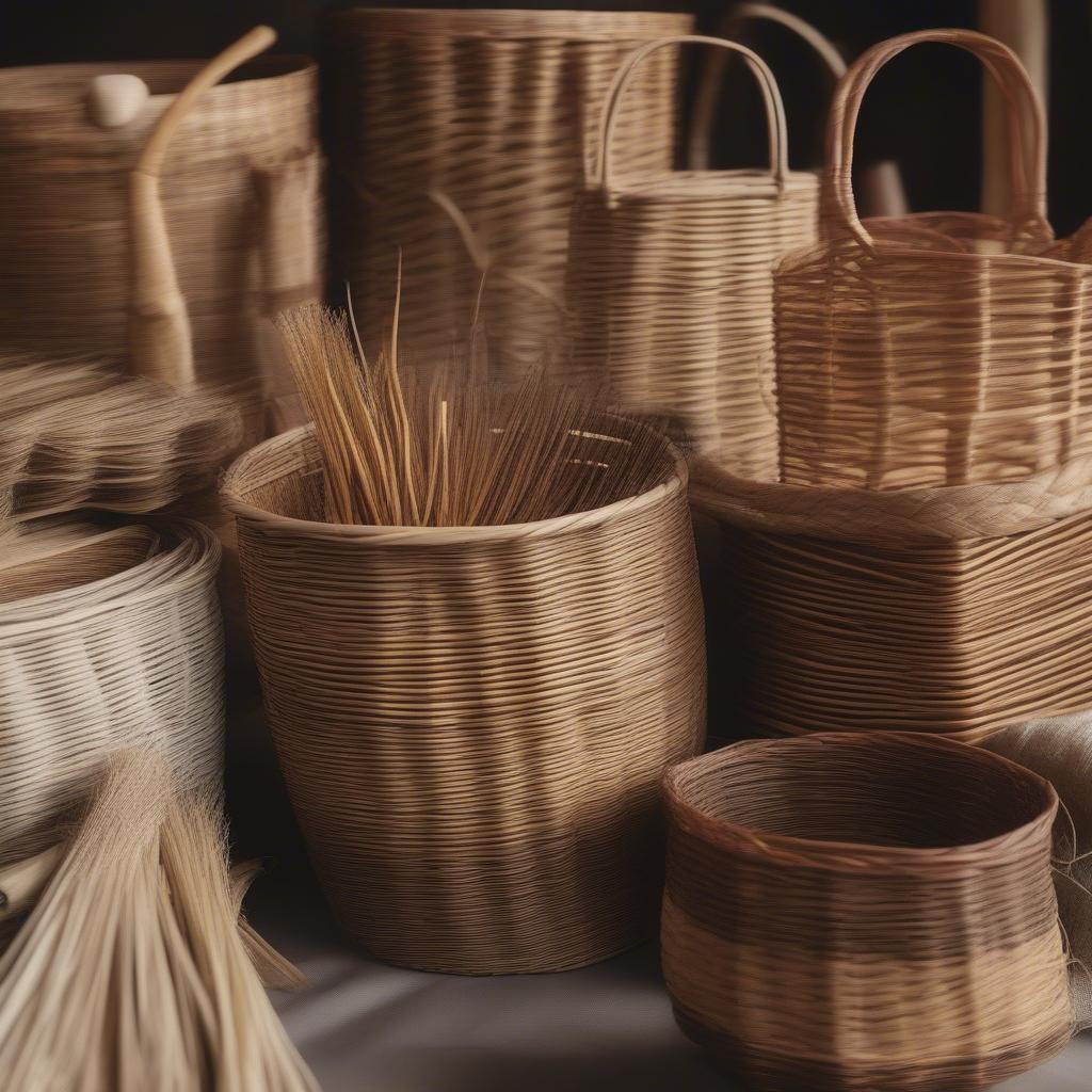 Basket Weaving Materials: Reed, Willow, and Rattan