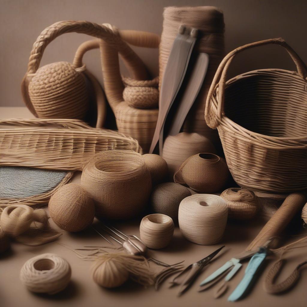 Basket Weaving Materials: Wicker and Rattan