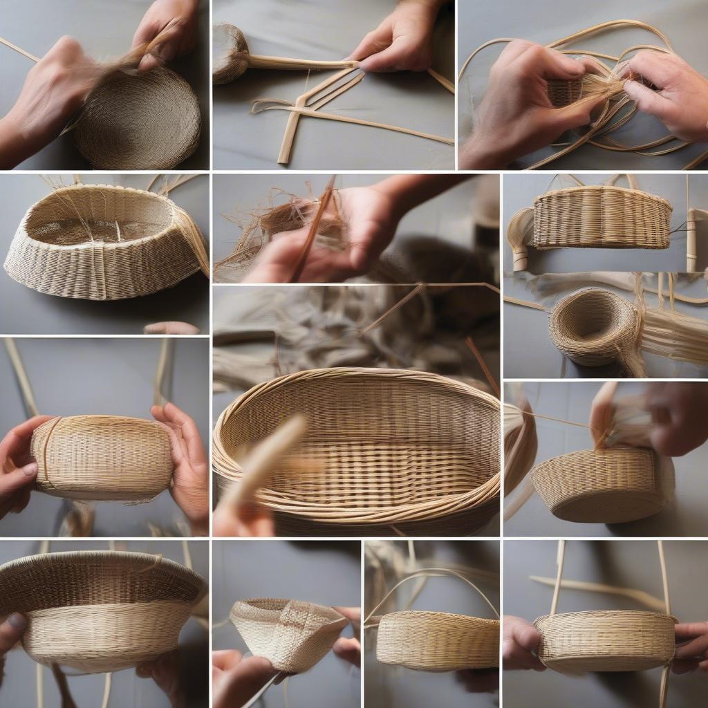 Step-by-Step Basket Weaving Process