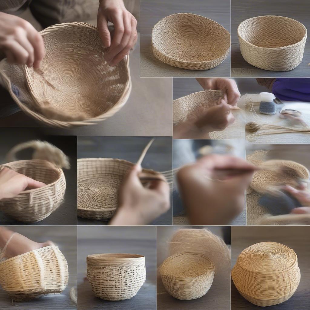 Basket Weaving Process Steps