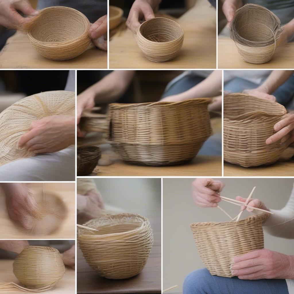 Step-by-Step Basket Weaving Process