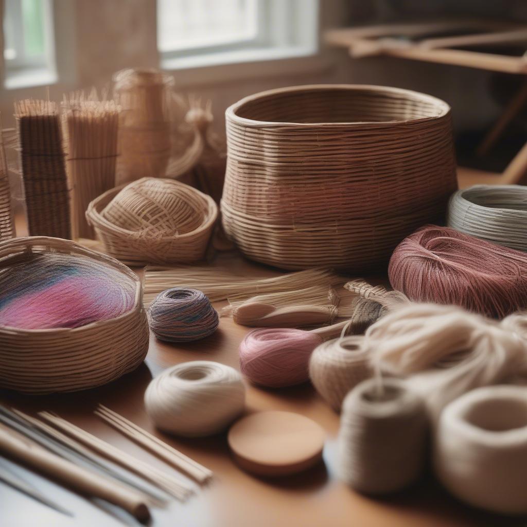 Basket weaving supplies in Ireland, including wicker and rattan.