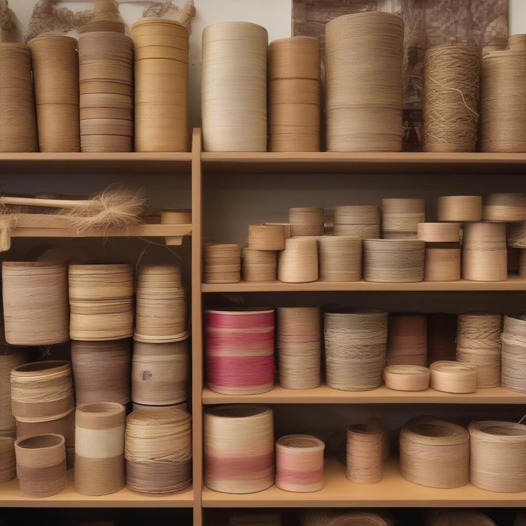 Basket Weaving Supplies in a Local NYC Craft Store