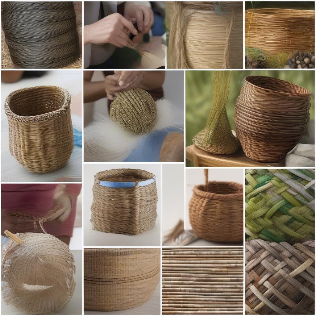 Various Basket Weaving Techniques and Materials