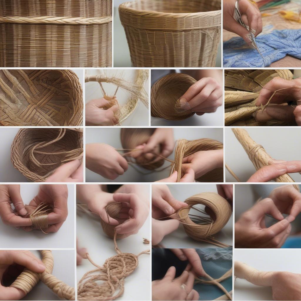 Learning Different Basket Weaving Techniques with DVDs