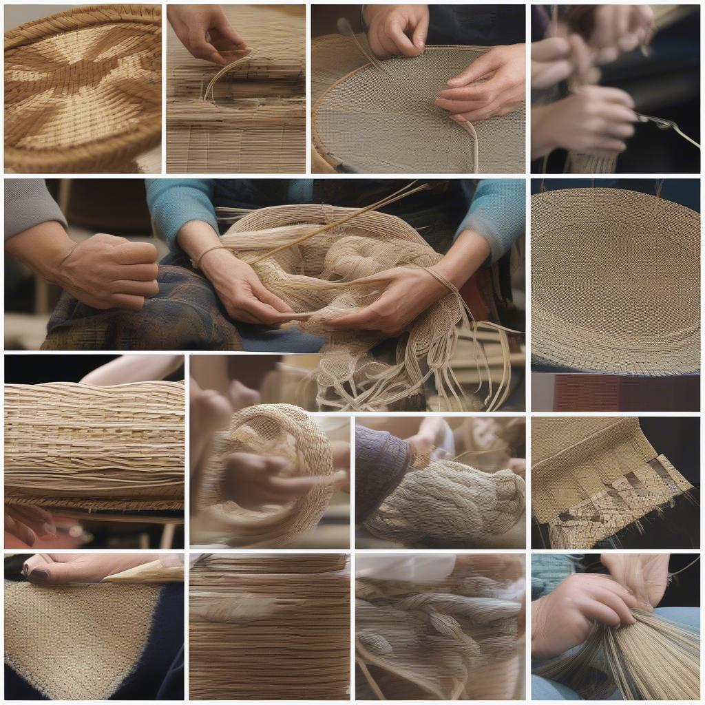 Different Basket Weaving Techniques on a Loom