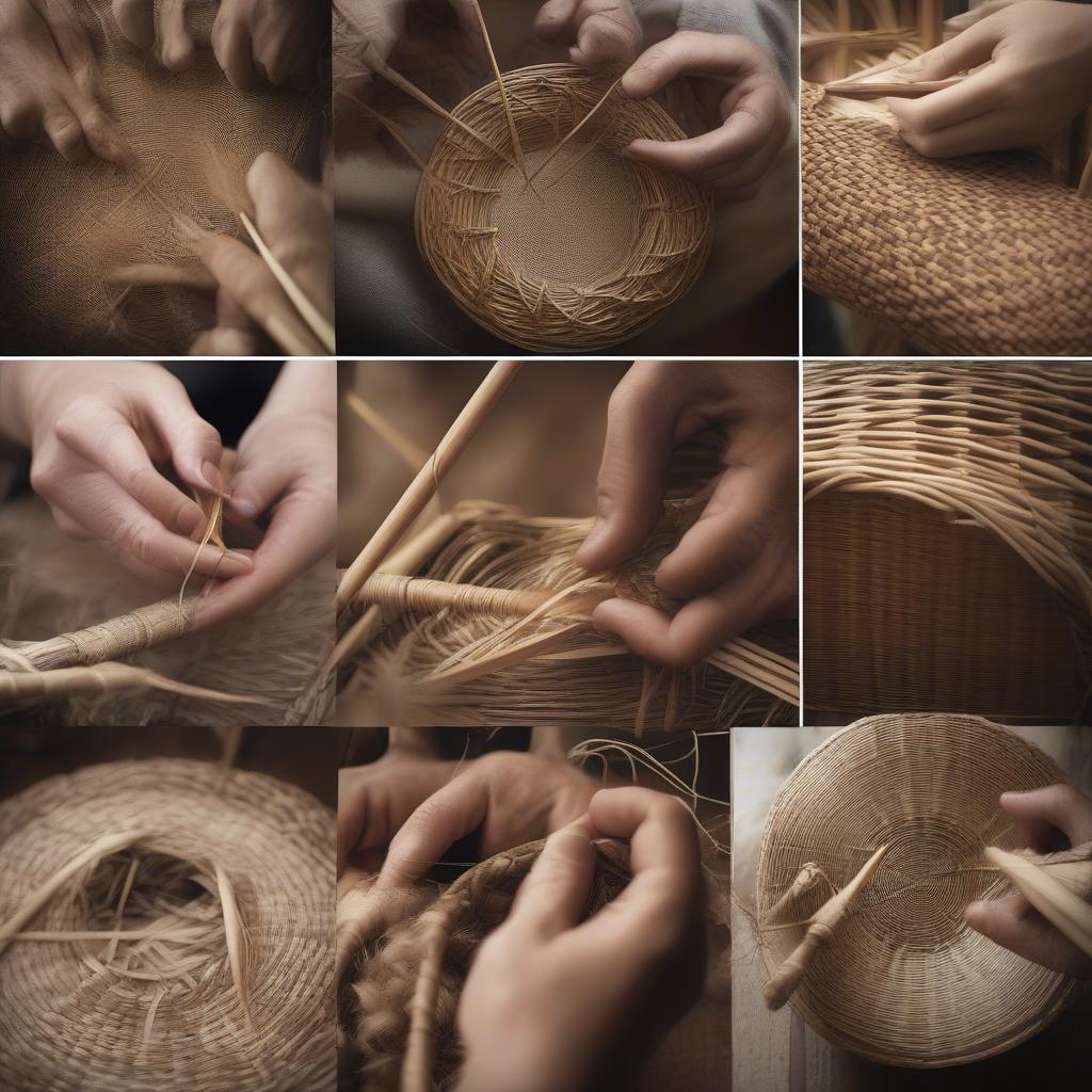 Various Basket Weaving Techniques Using Natural Materials