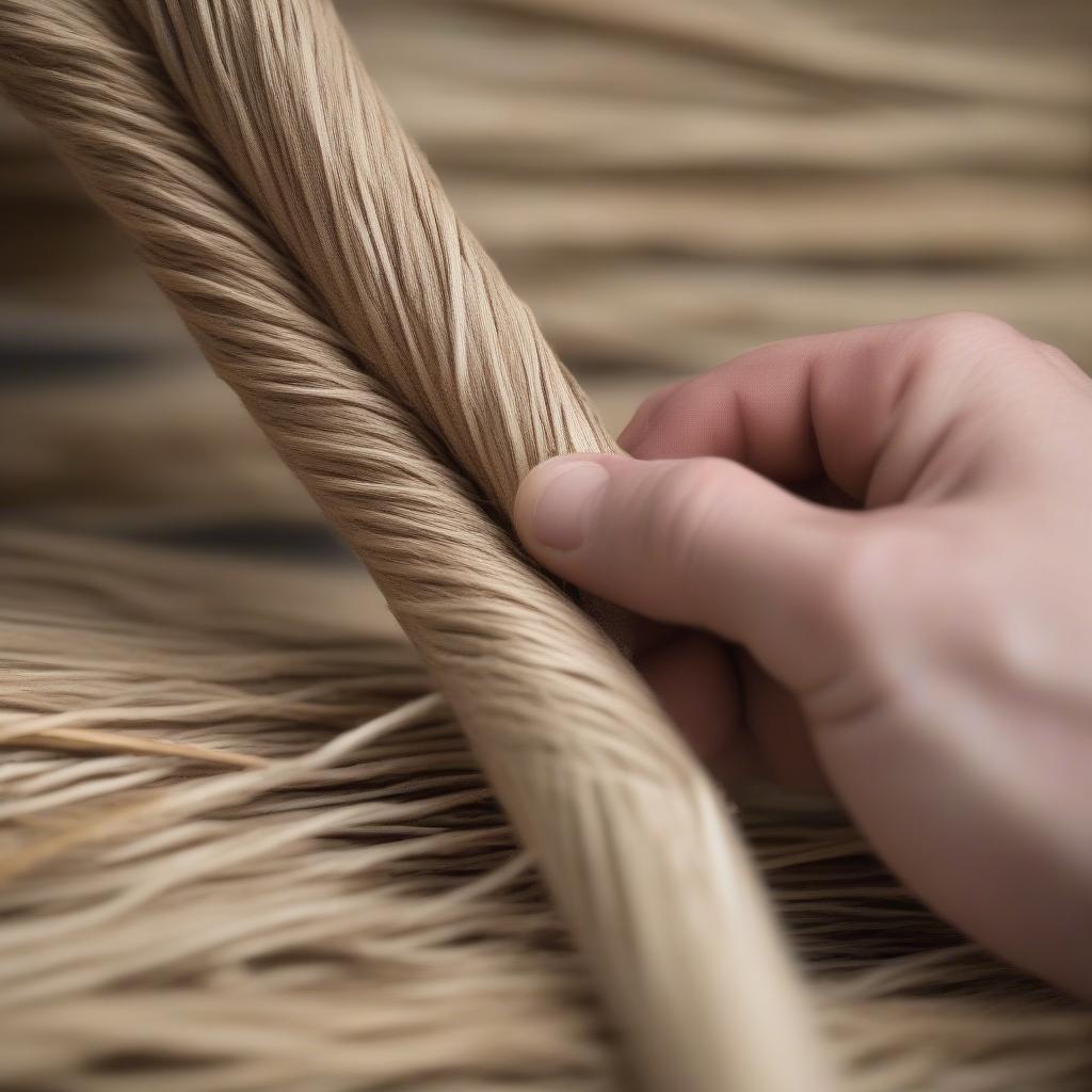 Basket Weaving Twining Basics: A Close-up of the Twining Process