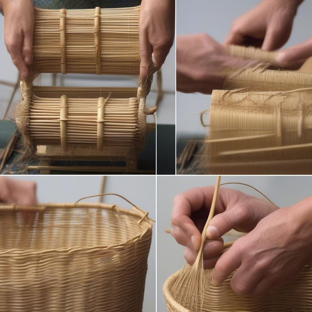 Basket Weaving Twining Technique