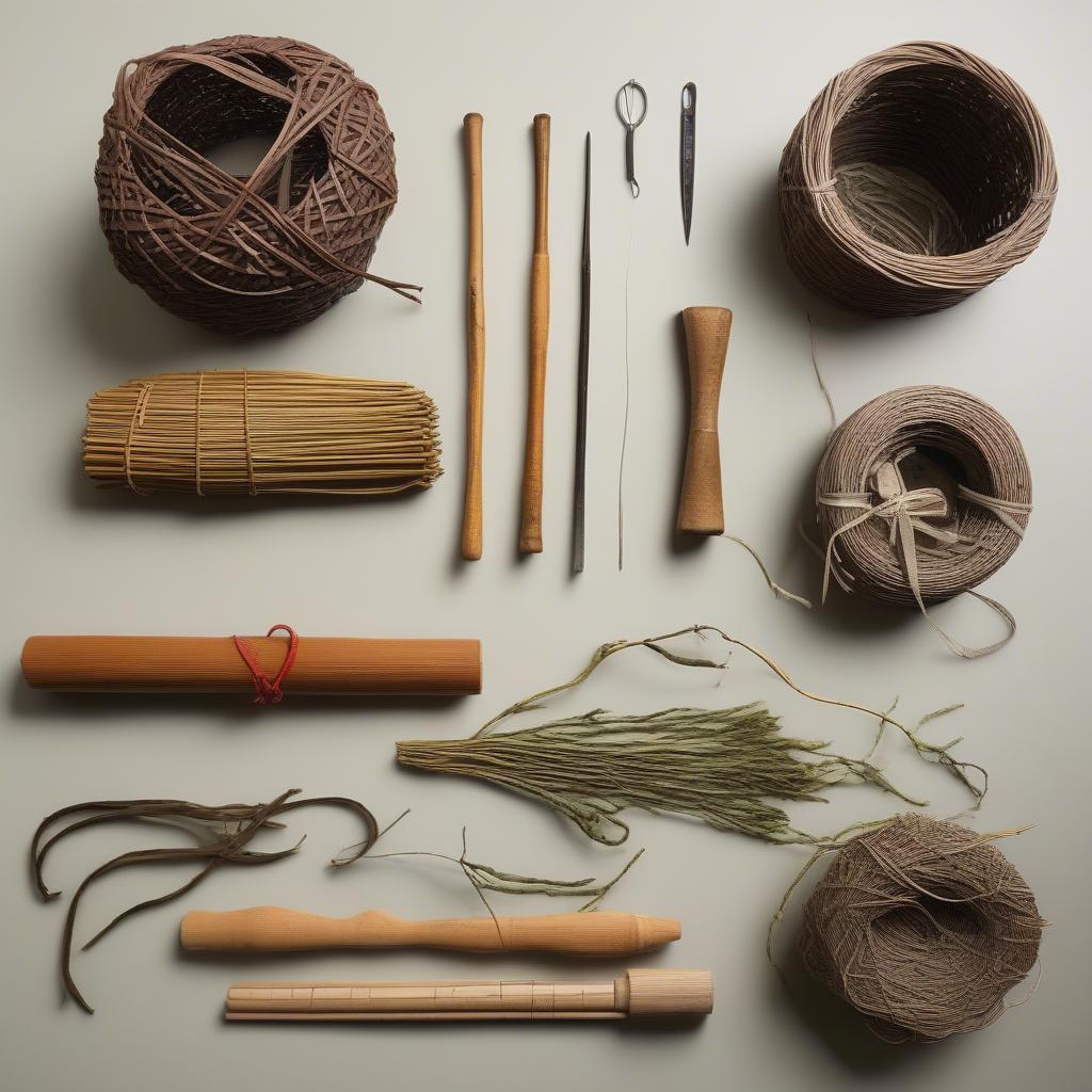 Basket Weaving Materials: Willow OS, Tools, and Supplies