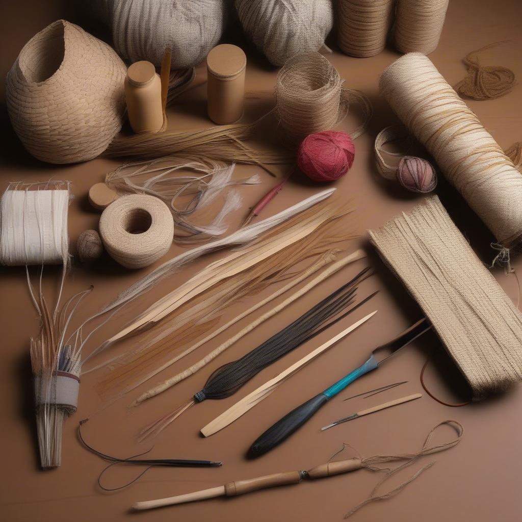 Basket Weaving with Hide: Tools and Materials