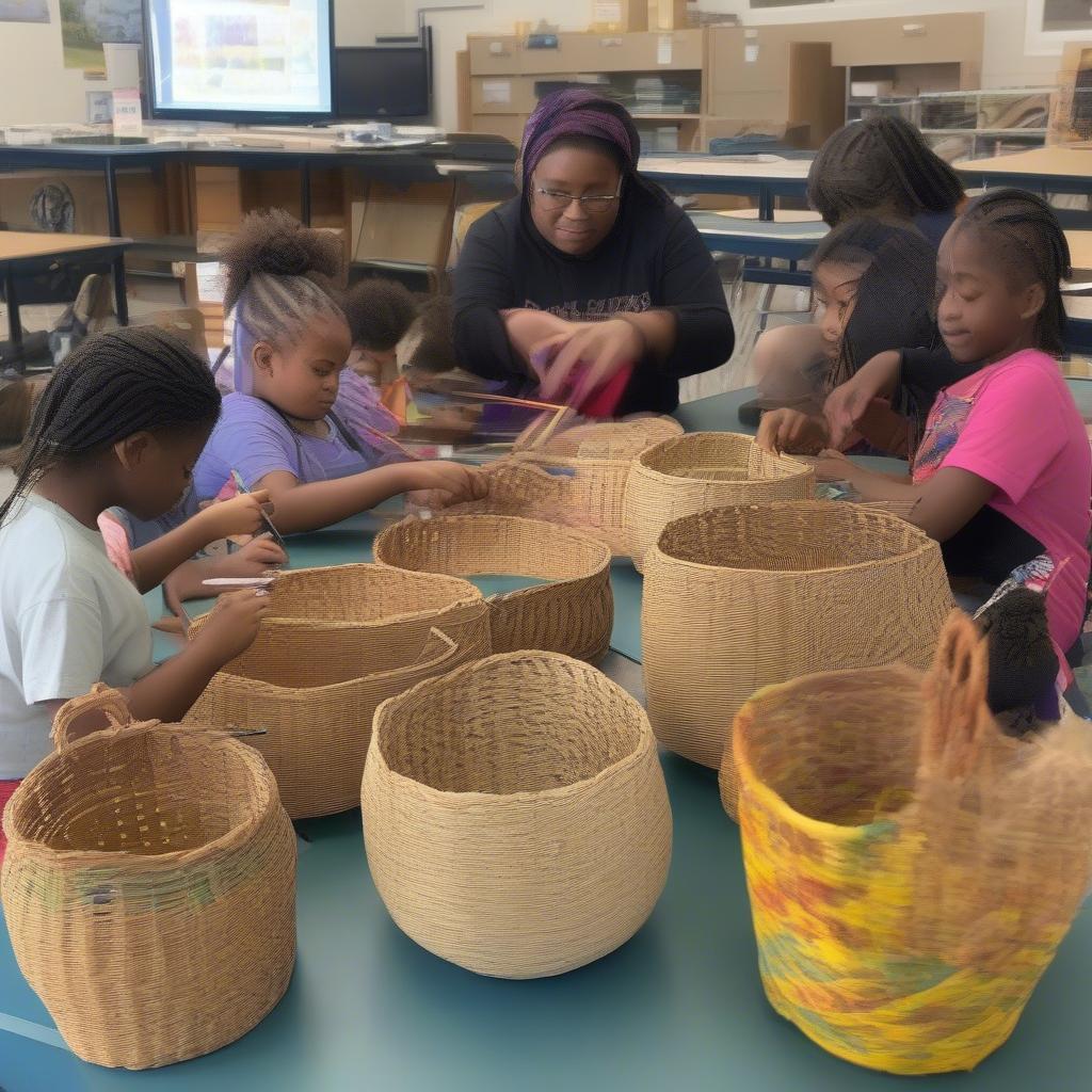 Basket Weaving Workshop at a Toronto Community Center