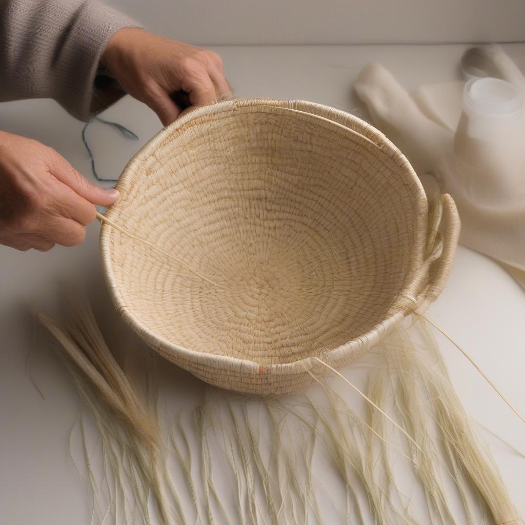 Bear Grass Basket Weaving Process in Detail