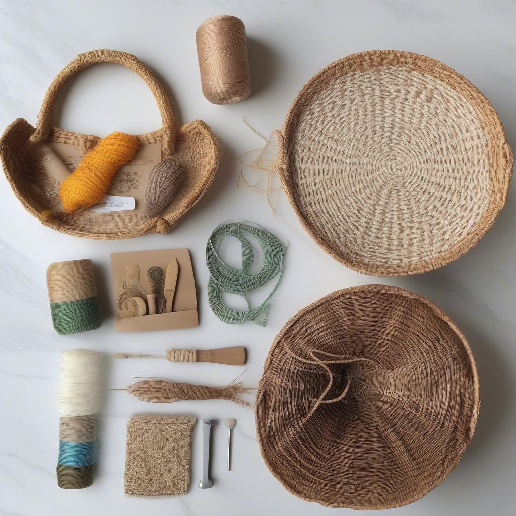 Beginner-friendly basket weaving kit