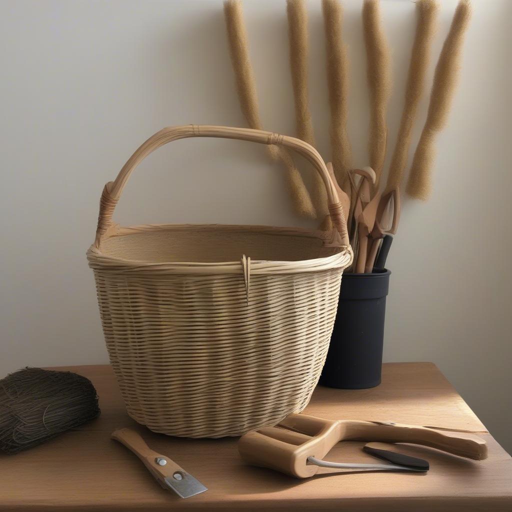 Beginner-friendly basket weaving materials.