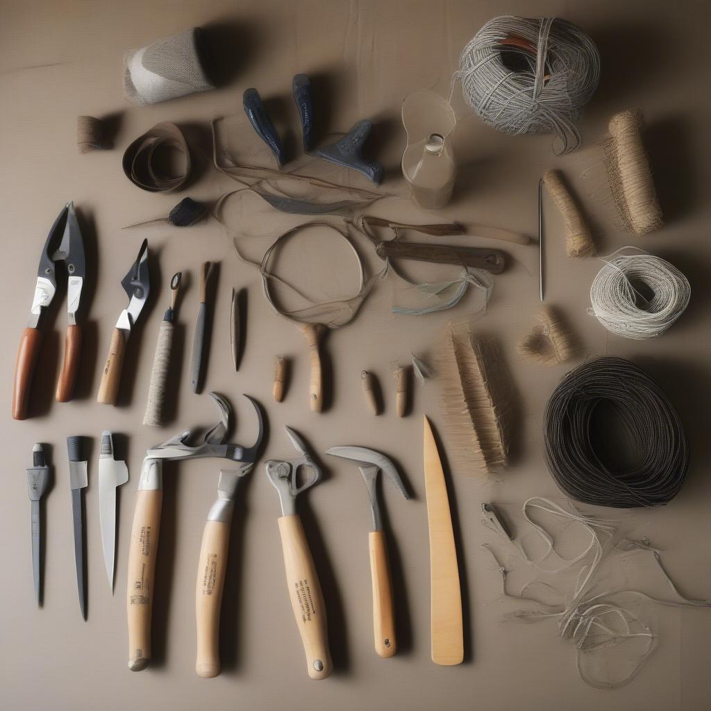 Essential tools for beginner basket weaving