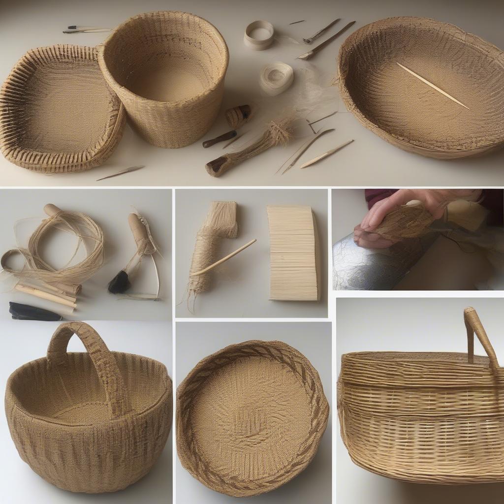 Beginner Cane Basket Weaving Project