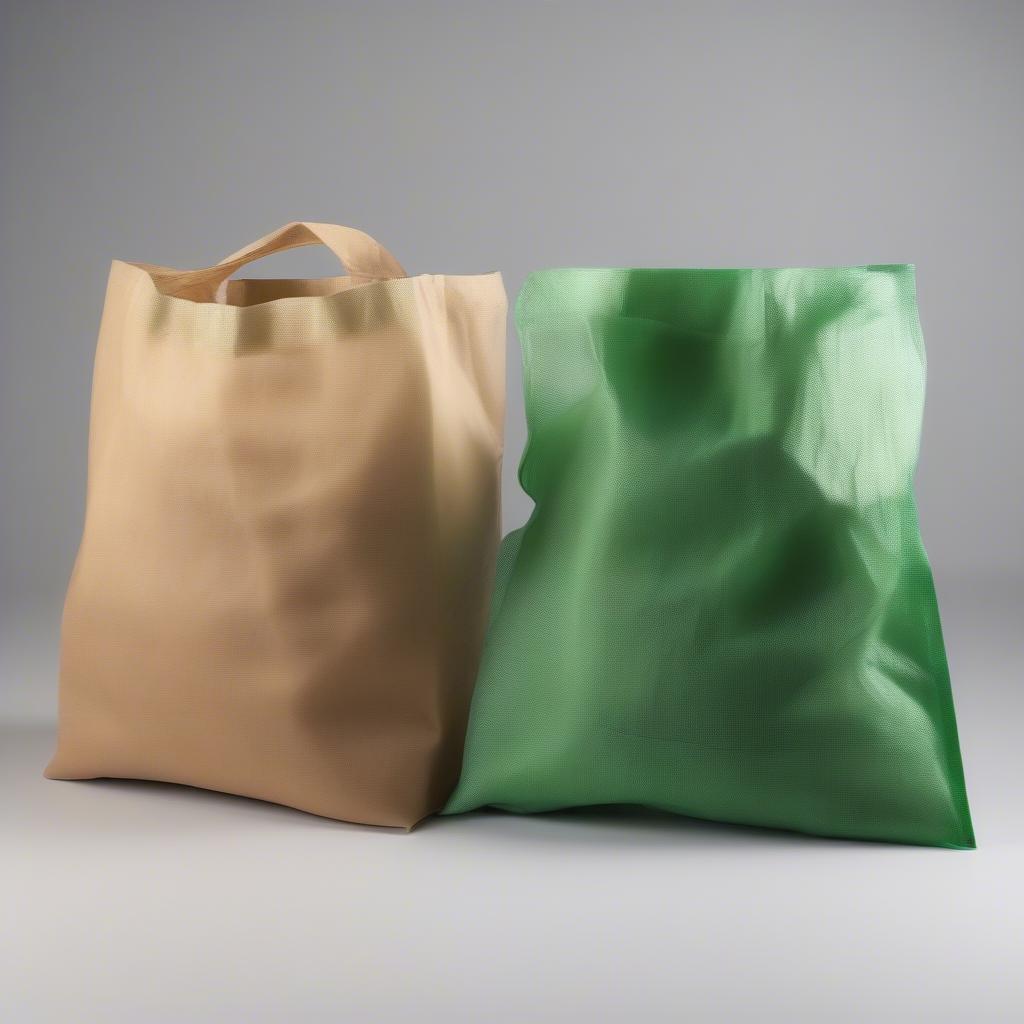 Biodegradable non-woven bags made from PLA