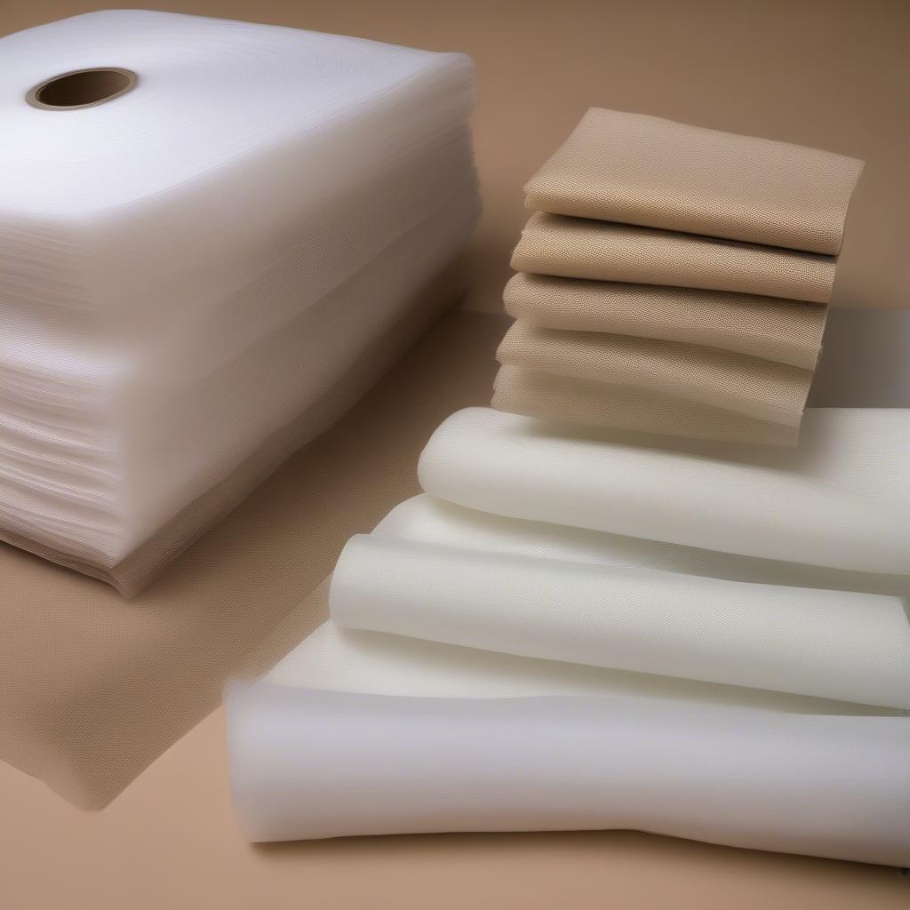 Samples of Biodegradable Non-Woven Fabric