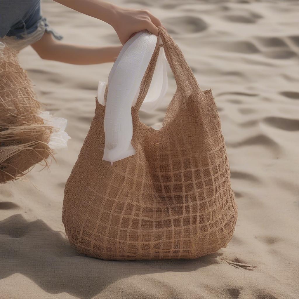 Biodegradable Woven Bags in Different Settings