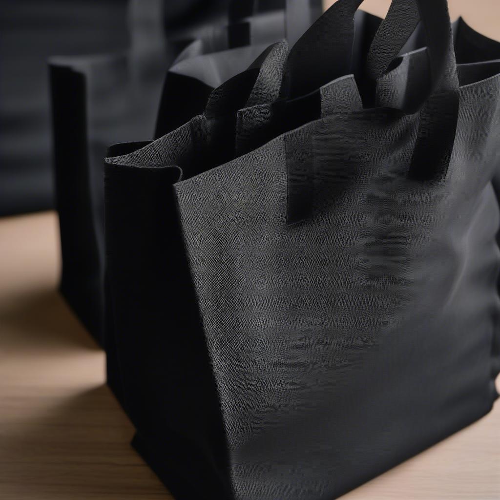 Black Non-Woven Shopping Bags